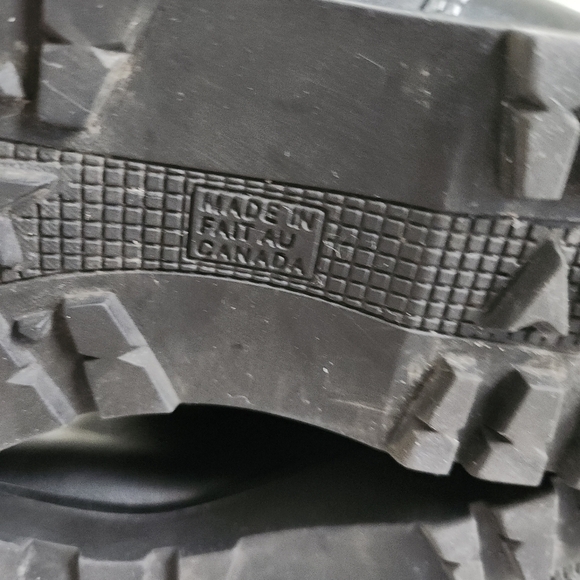 SAUTE-MOUTON winter boots leather made in Canada 100% woven wool lining size 39 - Picture 12 of 13